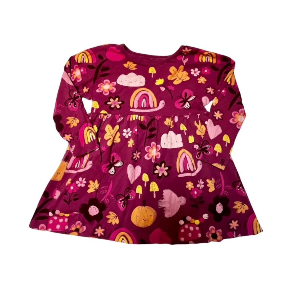 George Autumn Rainbow Pumpkin Print Dress Size 2/3